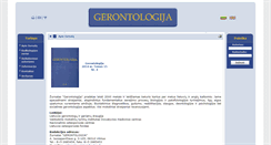 Desktop Screenshot of gerontologija.lt