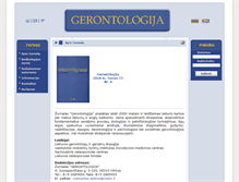 Tablet Screenshot of gerontologija.lt